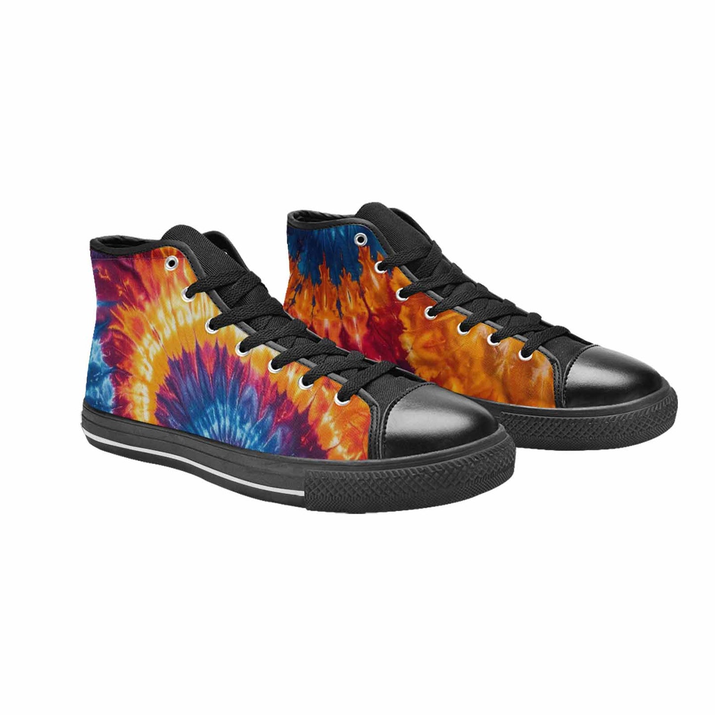 WOMEN'S Tie Dye Mixed Style High Top Canvas Dark Academia Shoes
