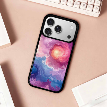 iPhone 17 Pro Case — Seamless Repeating Pattern Of Overlapping Galaxy, Customized Protective Case