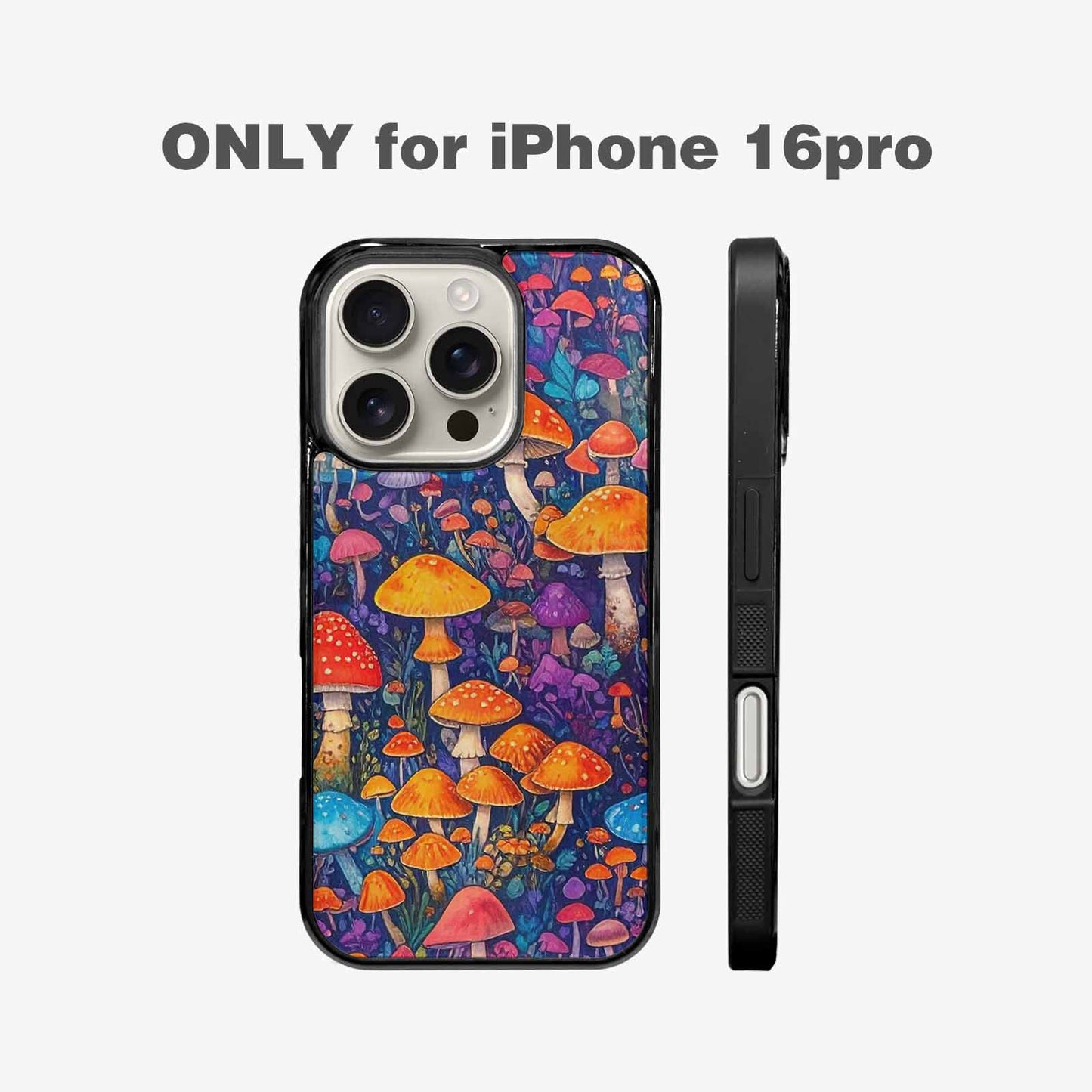 iPhone 16 Pro Case — Mushrooms General Mushrooms Pa, Personalized Phone Case