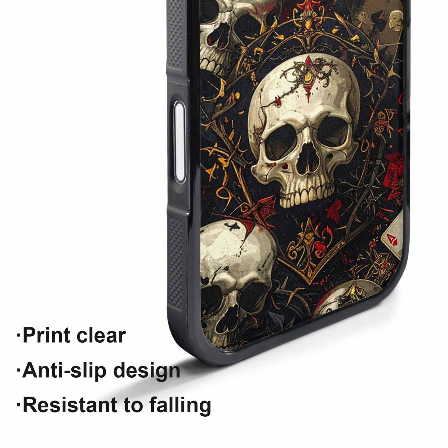 iPhone 17 Air Case — Skull Dark Art Gothic Print Gothic, Custom Printed Phone Case