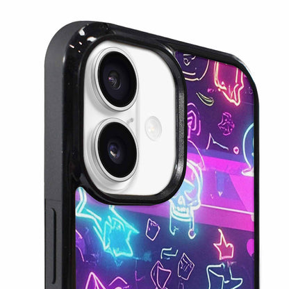 iPhone 17 Case — Neon Glow Sticker Icon Original Art, Custom Art Phone Cover