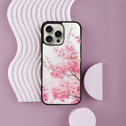 iPhone 16 Pro Max Case — Cherry Blossom Branch Cherry Blo Bir, Custom Designed Case Cover