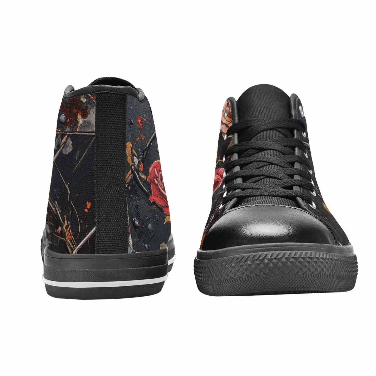 MEN'S Barbed Wire Chain High Top Canvas Y2K Custom Shoes