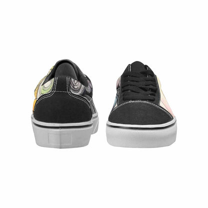 WOMEN'S Tie Lace-Up Canvas Melting Art Sneakers