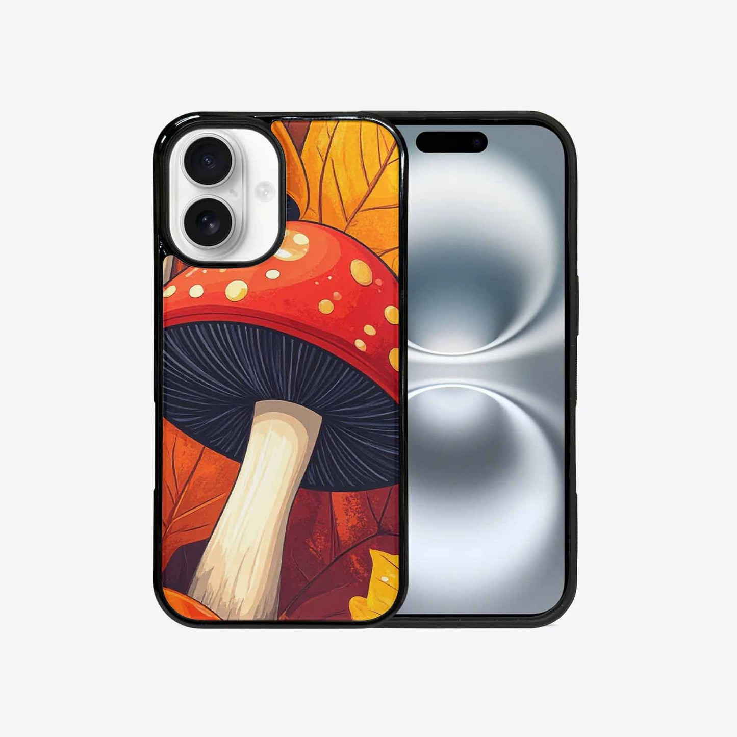 iPhone 16 Case — Bold Autumn Mushroom Bold Autumn Mushroom, Personalized Phone Case