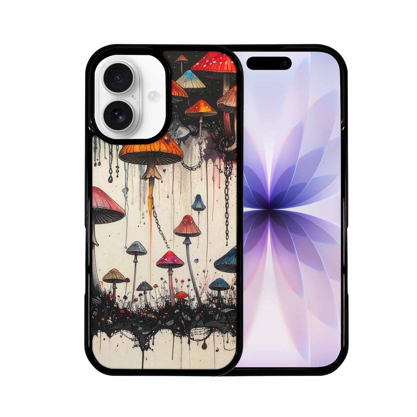 iPhone 17 Case — Black &amp; Red Ink Original Art, Custom Designed Case Cover
