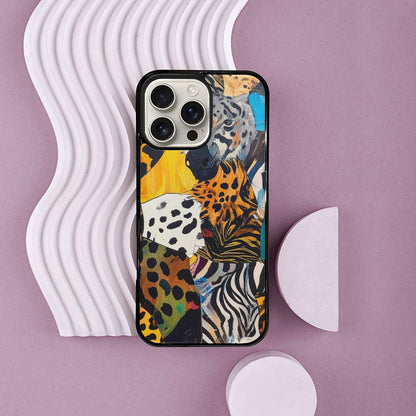 iPhone 16 Pro Max Case — Full Color Vibrant Animal Print Animal, Unique Phone Case Design