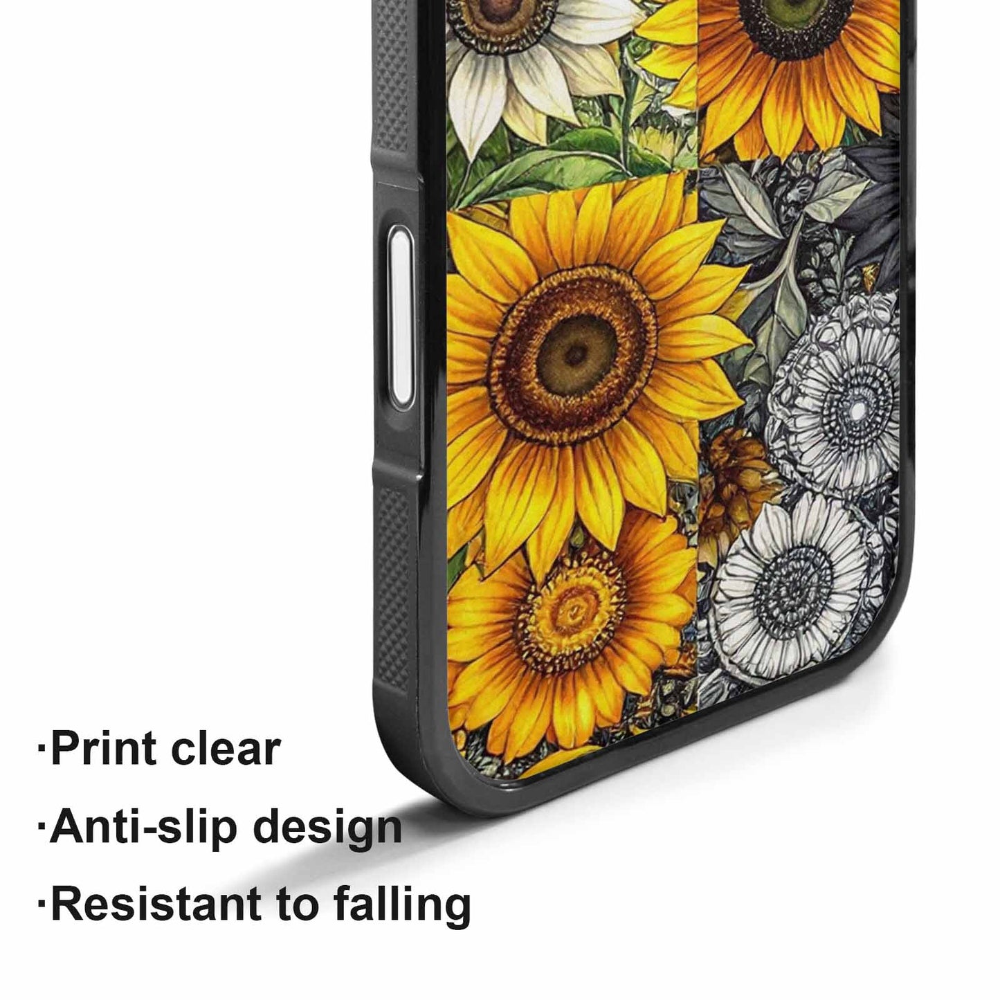 iPhone 17 Case — Small Sunflower Pattern, Randomly Floral, Unique Phone Case Design