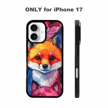 iPhone 17 Case — Watercolor Kawaii Fox Watercolor Abstract, Original Design Phone Case