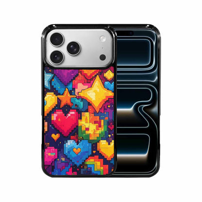 iPhone 17 Pro Max Case — Pixel Art Bit Burst Original Art, Customized Protective Case