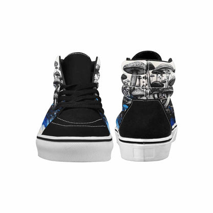 MEN'S Mushrooms (general) High Top Canvas Vibrant Chaos Sneakers