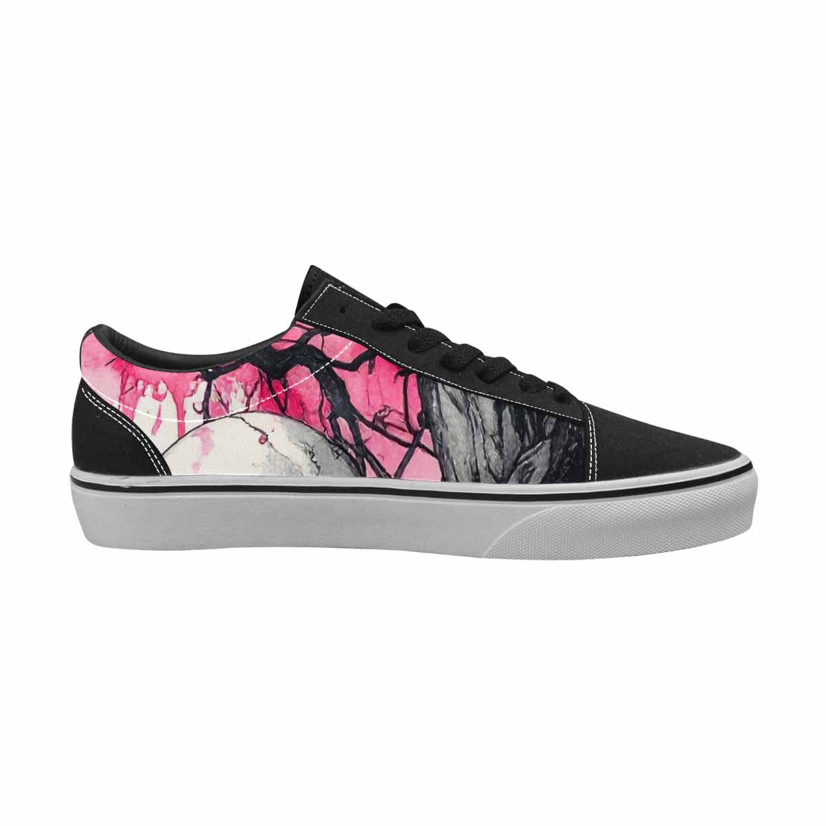 WOMEN'S Skull Roses Lace-Up Canvas Dreamcore Shoes