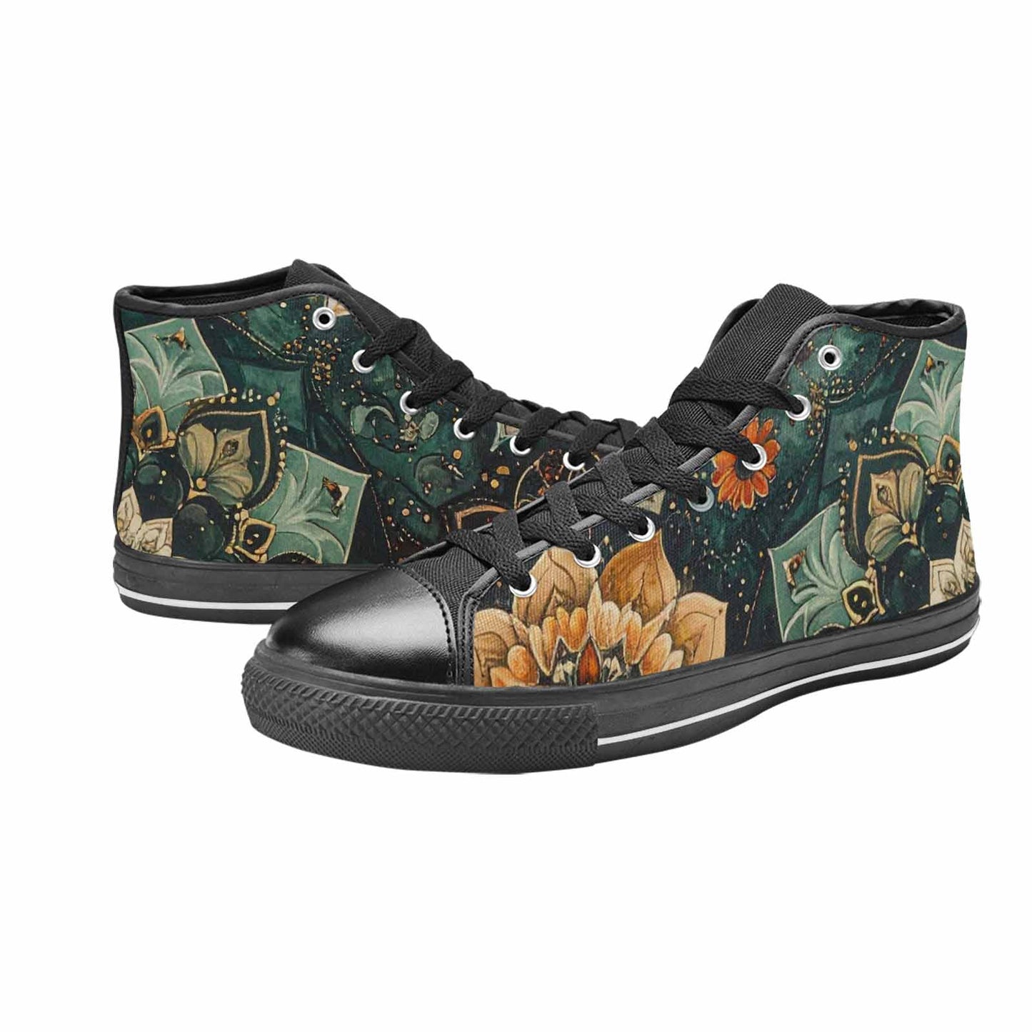 MEN'S Mandala High Top Canvas Vivid Sneakers
