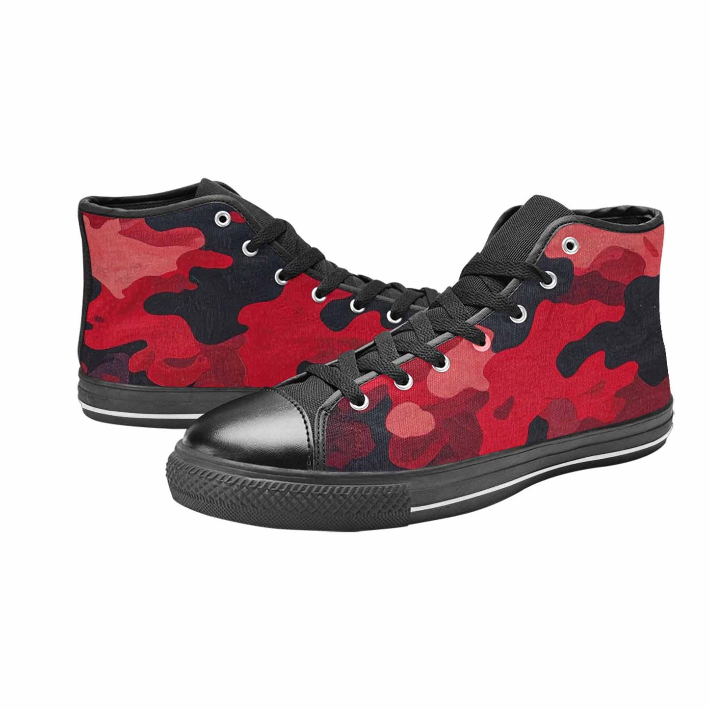 MEN'S Tactical Camo Red Black High Top Canvas Aesthetic Shoes