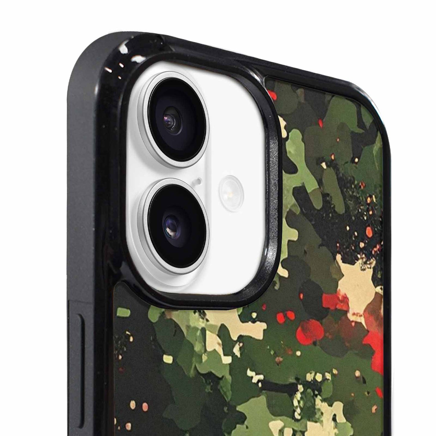 iPhone 17 Case — Small Military Camouflage Blotch Camo, Custom Print Case Cover