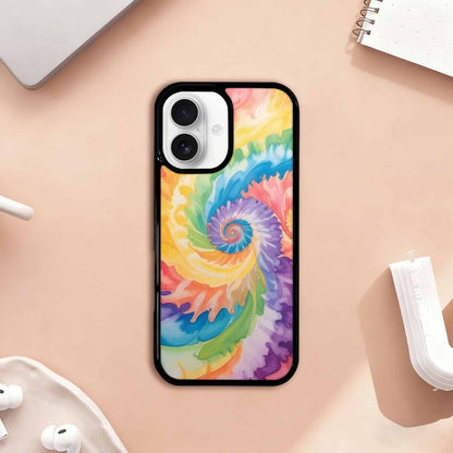iPhone 17 Case — Tie Dye Swirls Tie Dye Tie, Personalized Phone Case