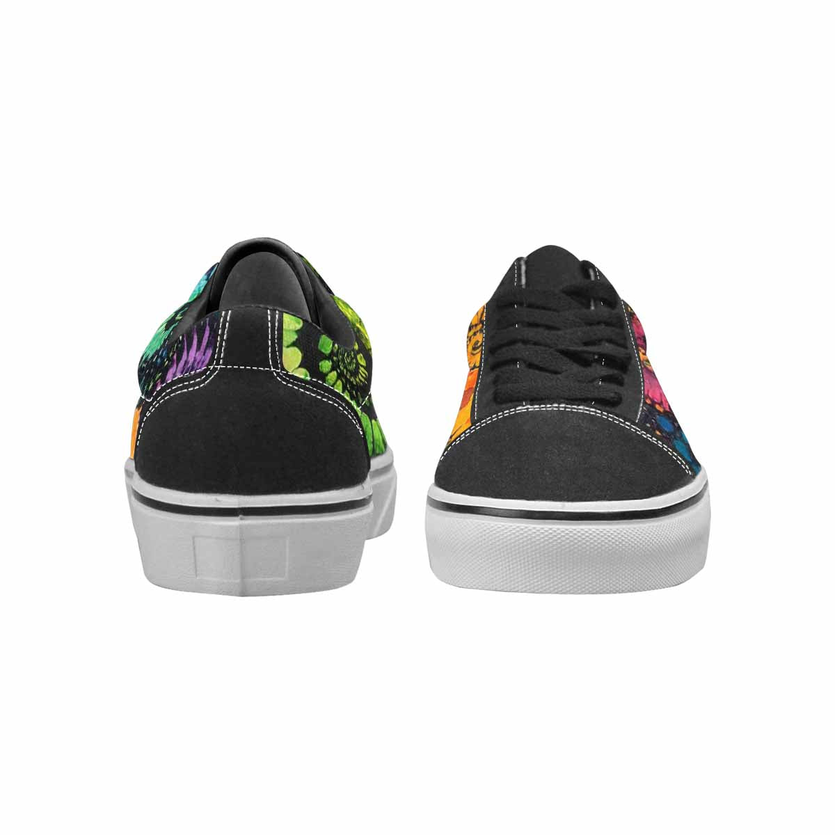 WOMEN'S Tie Lace-Up Canvas Vibrant Chaos Sneakers