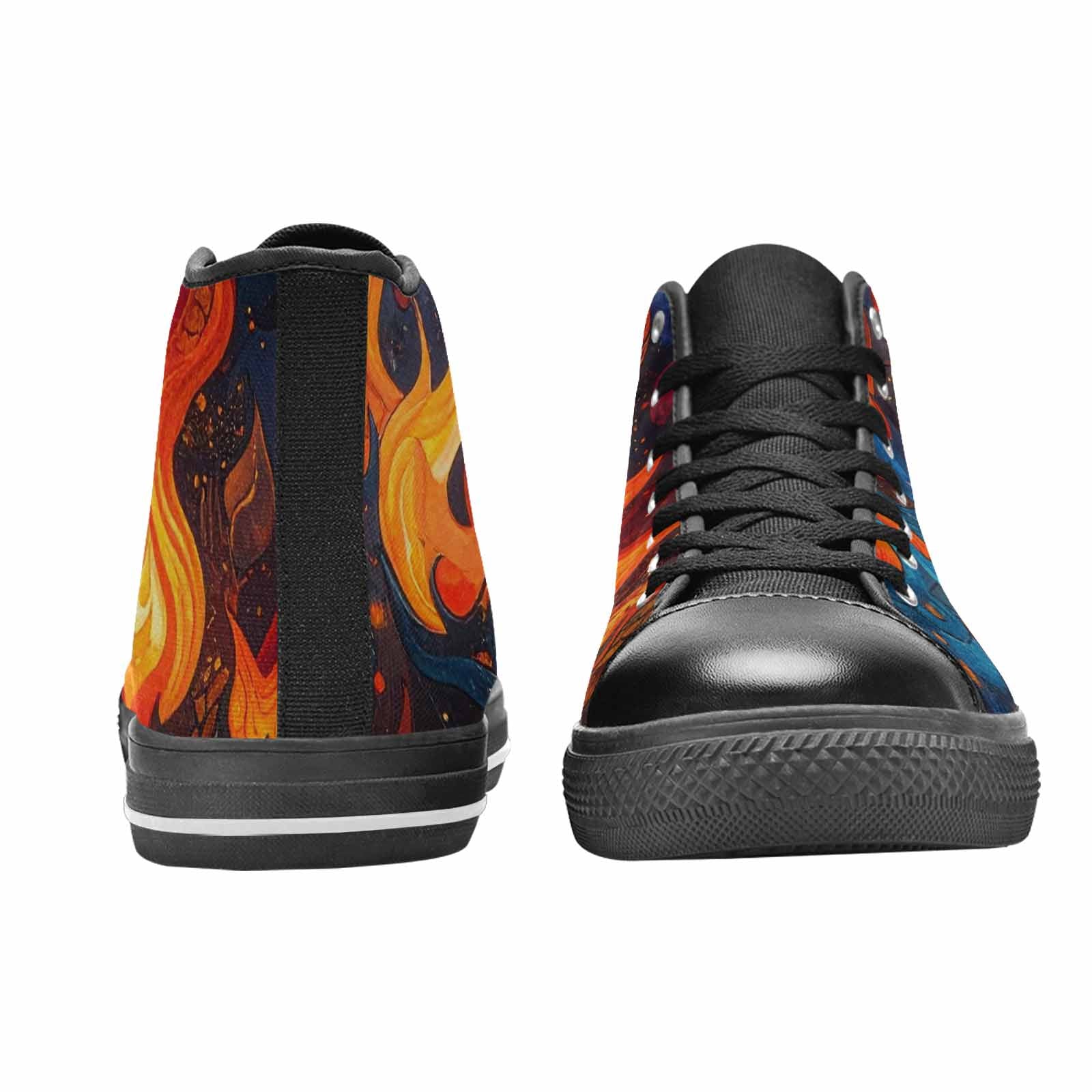 WOMEN'S Fire Flame High Top Canvas Dreamcore Shoes