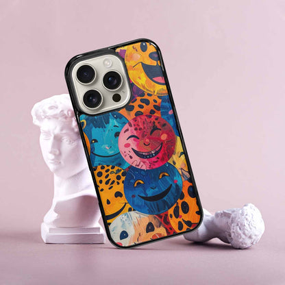 iPhone 16 Pro Case — Smiley Faces Animal Printsmile Kh7 Personalized, Custom Print Case Cover