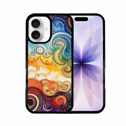 iPhone 17 Case — Tie Dye Swirls (black Tie Dye, Customized Protective Case