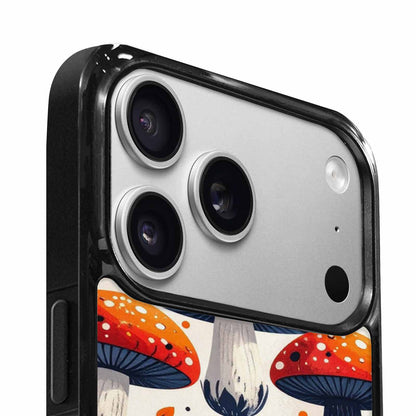 iPhone 17 Pro Case — Vivid Winter Mushroom Seamless Cartoon Cute, Custom Printed Phone Case