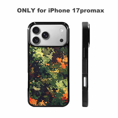 iPhone 17 Pro Max Case — Small Military Camouflage Blotch Camo, Personalized Phone Case