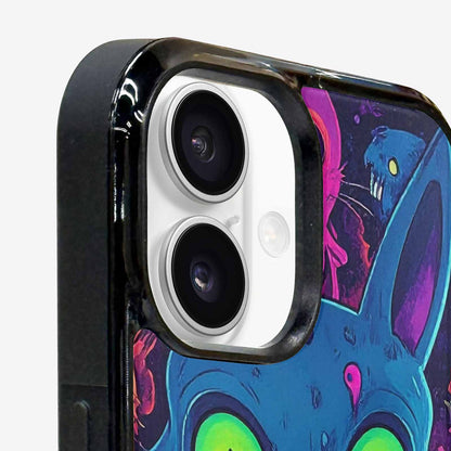 iPhone 16 Case — Mixed Toxic Glow Creature Pattern Hundreds, Custom Made Phone Cover