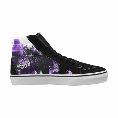 MEN'S Animal Print High Top Canvas Kaleidoscope Custom Sneakers