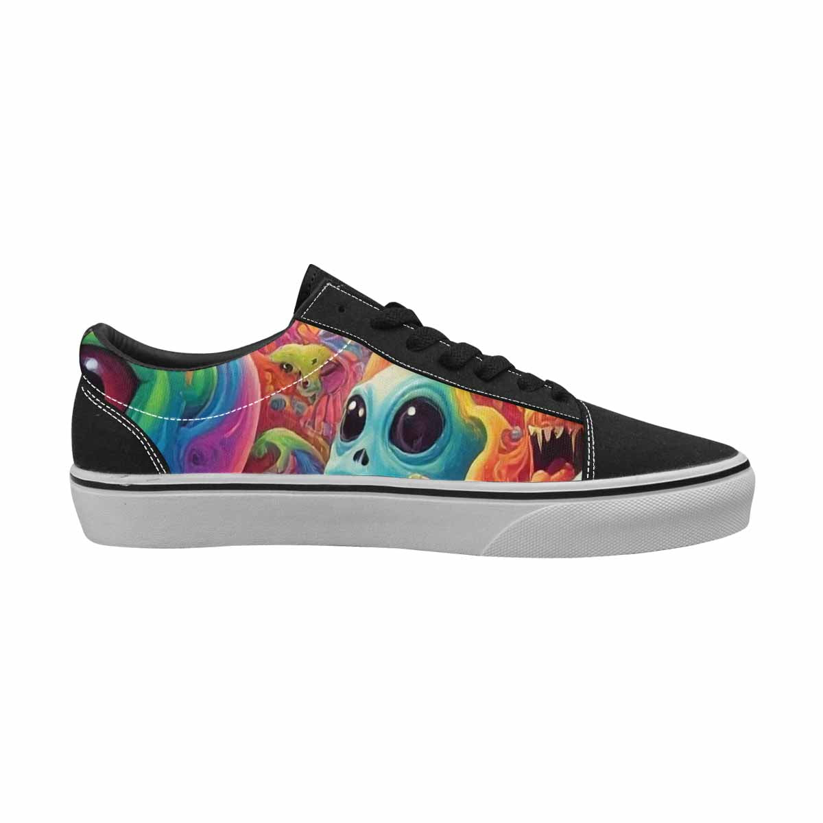 WOMEN'S Aliens  Tie Dye Lace-Up Canvas Cottagecore Sneakers
