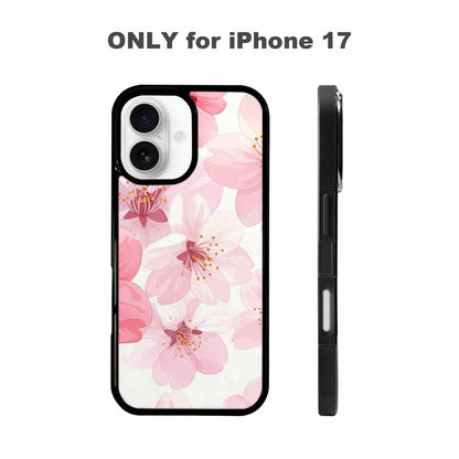 iPhone 17 Case — Japanese Cherry Blossom Pattern, Floral, Custom Printed Phone Case