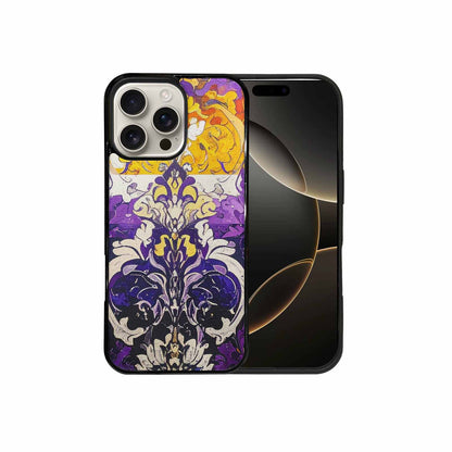 iPhone 16 Pro Max Case — Nonbinary Flag Color Theme Small Rainbow, Custom Made Phone Cover