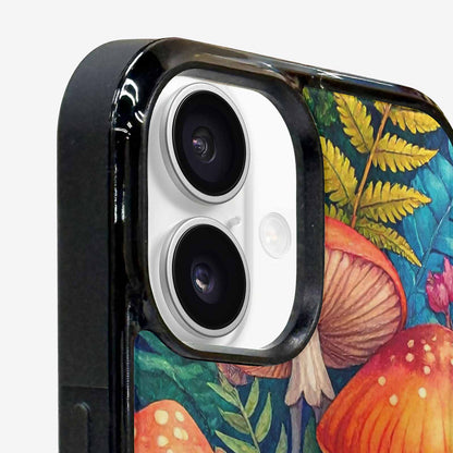 iPhone 16 Case — Mushrooms Botanicalmushrooms P Cix, Custom Printed Phone Case