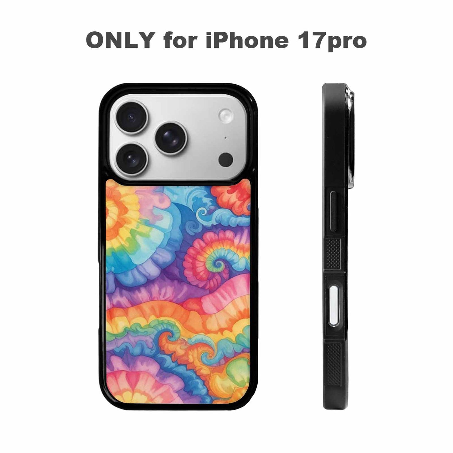 iPhone 17 Pro Case — Tie Dye Swirls Tie Dye Tie, Custom Phone Case