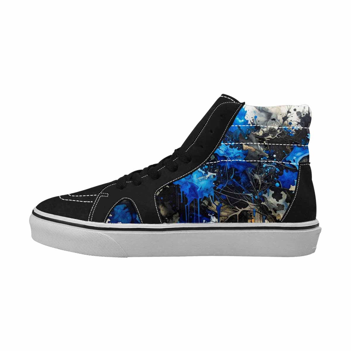 MEN'S Camo Patches High Top Canvas Neon Fantasy Shoes