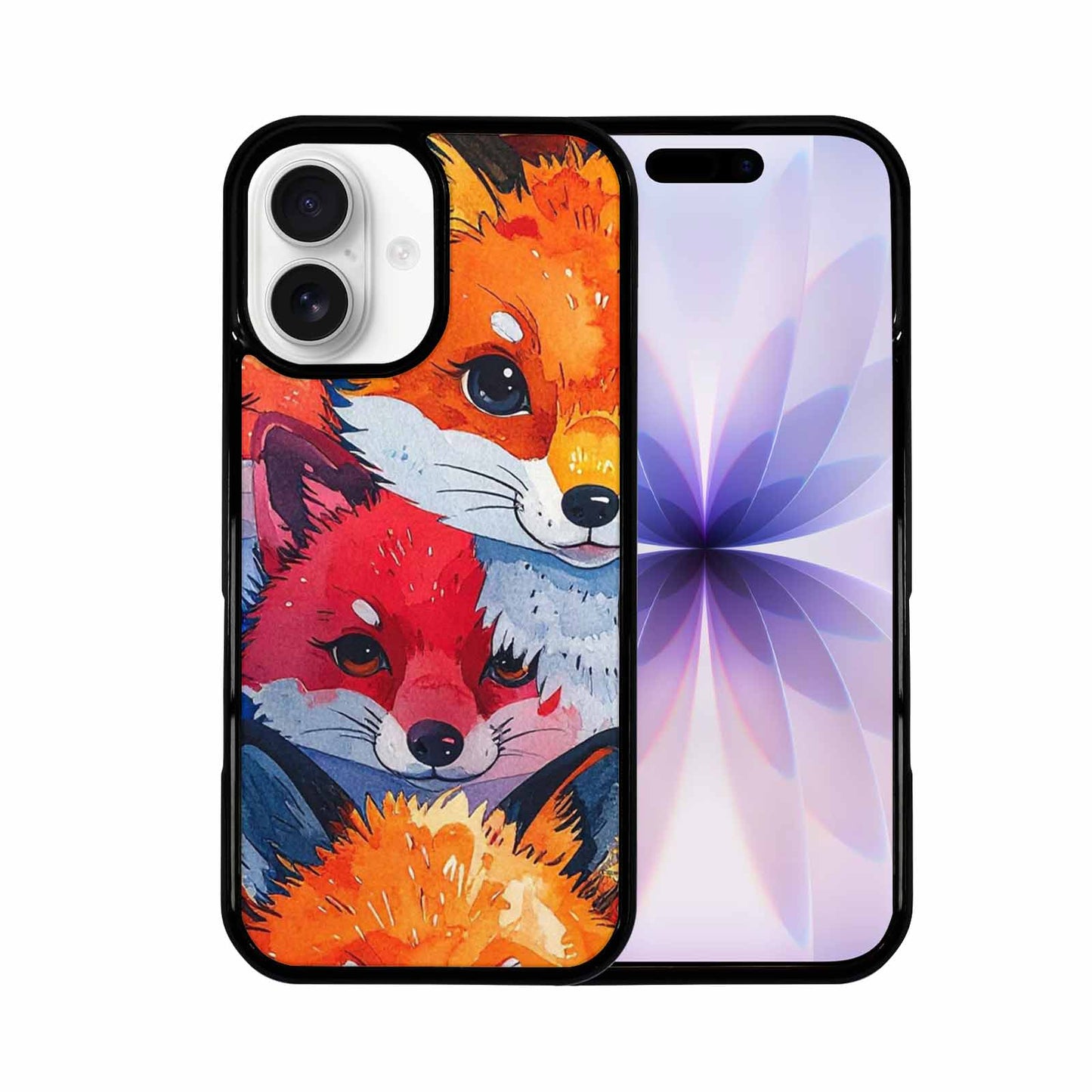 iPhone 17 Case — Watercolor Kawaii Fox Watercolor Abstract, Original Design Phone Case