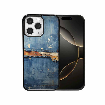 iPhone 15 Pro Max Case — Denim Distressed Textures Print Edge To, Unique Phone Case Design