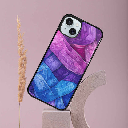 iPhone 15 Plus Case — Bisexual Flag Color Theme Small Rainbow, Custom Printed Phone Case