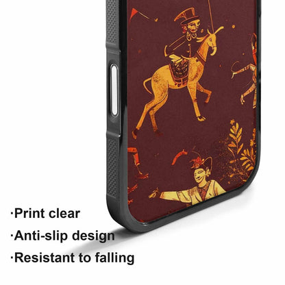 iPhone 17 Case — Vintage Circus Art Pattern Retro Vintage, Personalized Phone Case