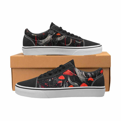 WOMEN'S Rainbow Drip Mushrooms Lace-Up Canvas Dreamcore Shoes