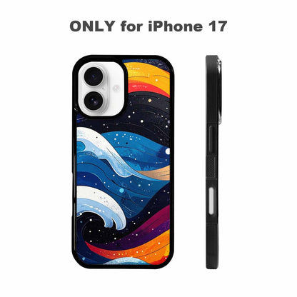 iPhone 17 Case — Glossy Winter Wave Cartoon Cute, Customized Protective Case