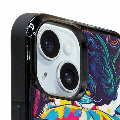iPhone 15 Plus Case — French Bulldog Pop Art Pattern, Custom Phone Case