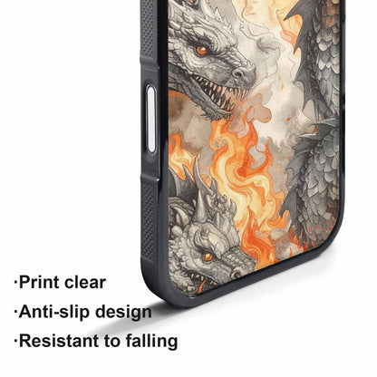 iPhone 17 Air Case — Retro Dragons Flame Retro Vintage, Custom Phone Case