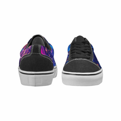 MEN'S Galaxy Snake Print Canvas Lace-Up Y2K Custom Sneakers
