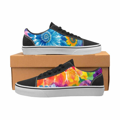 WOMEN'S Tie Dye Swirl Canvas Lace-Up Surreal Sneakers