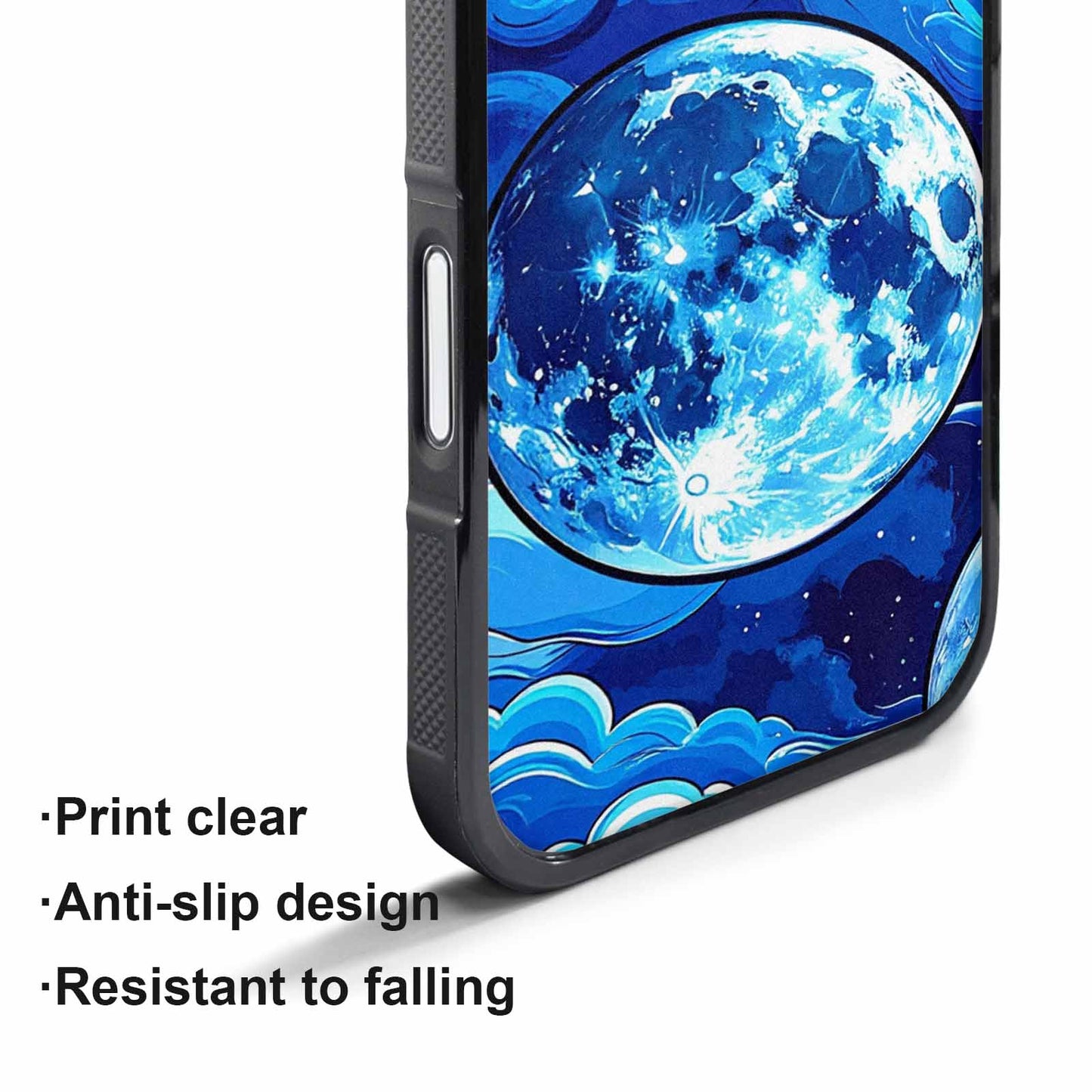 iPhone 17 Air Case — Neon Winter Moon Seamless Cartoon Cute, Unique Phone Case Design
