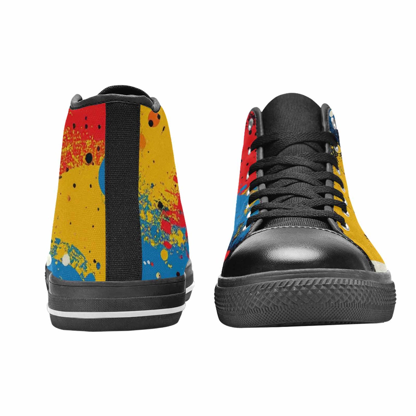 MEN'S Comic Book Halftone High Top Canvas Vivid Custom Shoes