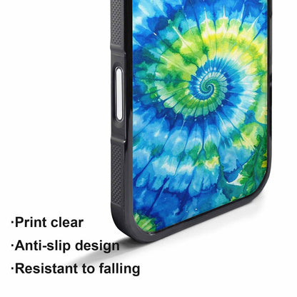 iPhone 17 Pro Case — Small Tie Dye Swirl Pattern Tie, Original Design Phone Case