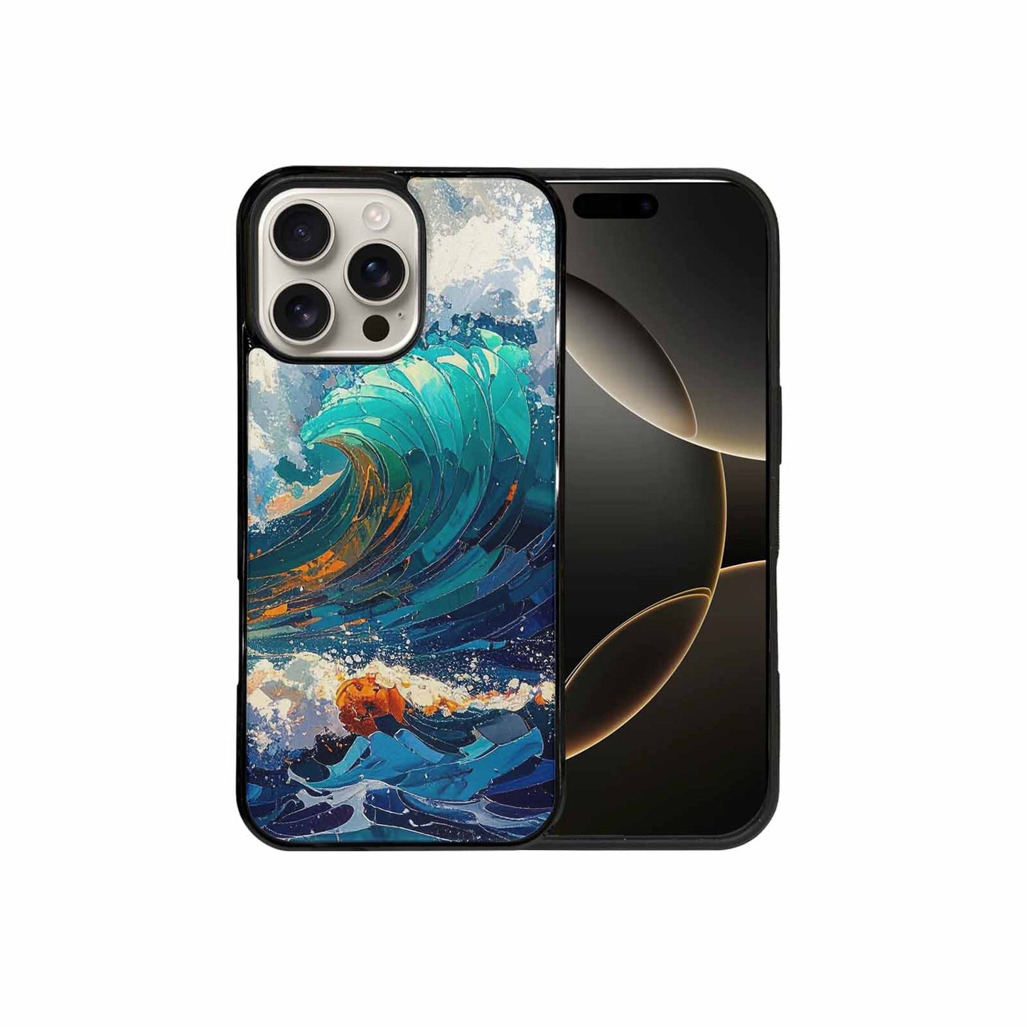 iPhone 16 Pro Max Case — Wave Crest Splash Wave Crest Splash, Personalized Phone Case