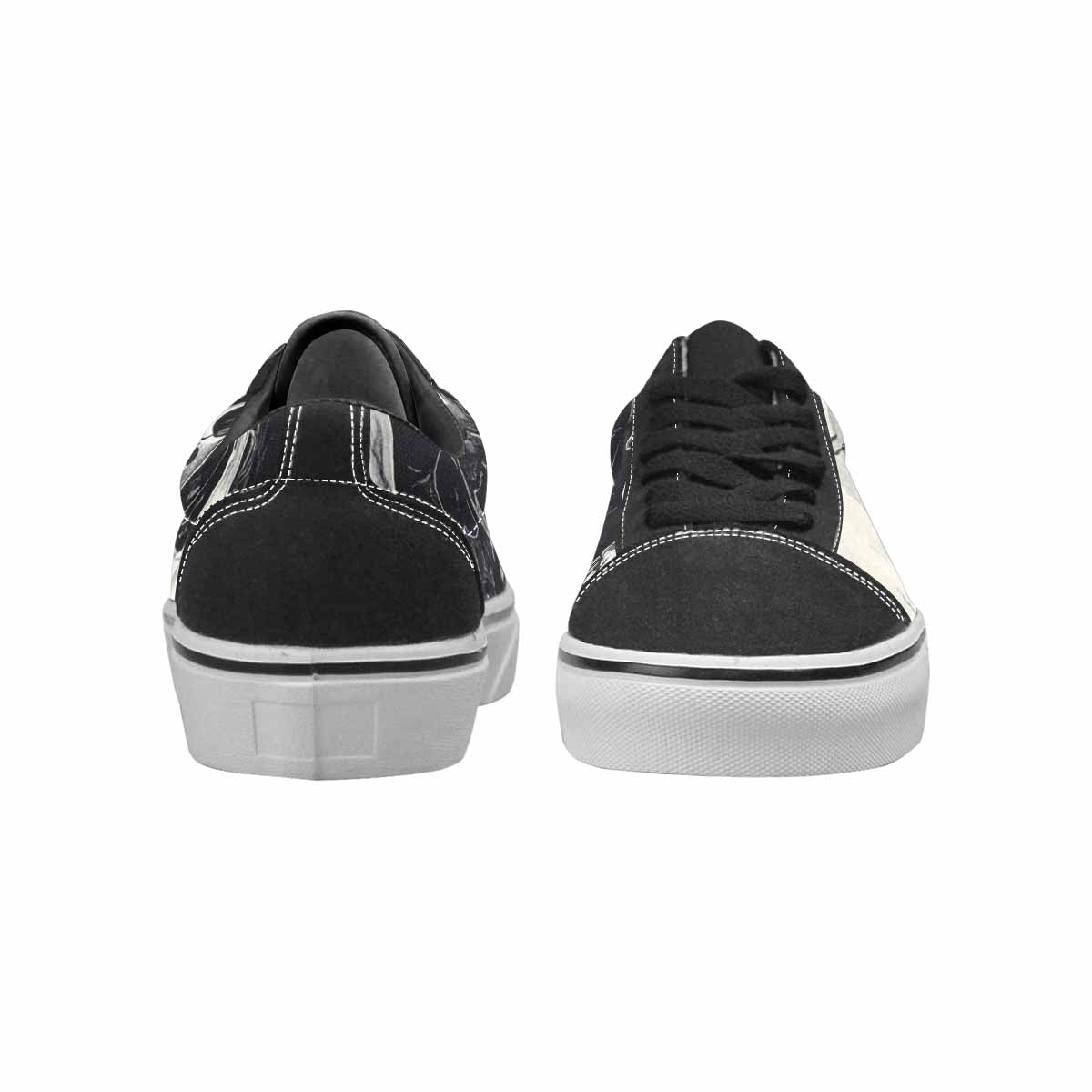 WOMEN'S Skulls - Classic Canvas Lace-Up Aesthetic Sneakers