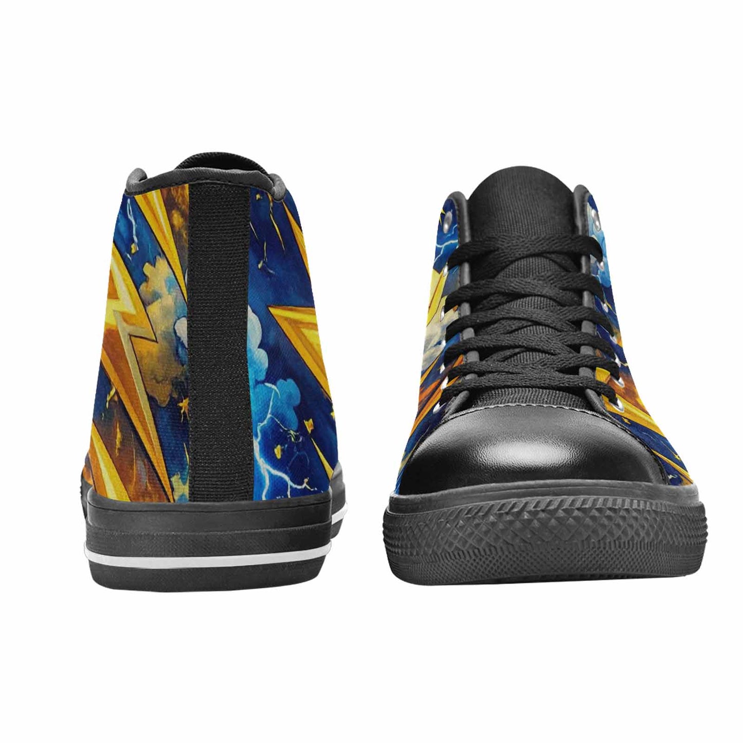 MEN'S Lightning Bolt High Top Canvas Dreamcore Custom Shoes